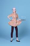 Horsman - Urban Vita - Urban Viintage - Tre' Elegant Outfit with 2 Martini Glasses, Silver Tray, and Eye Glass. Doll not included - Outfit